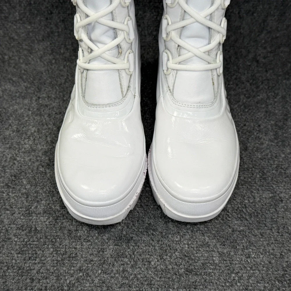 Sorel Joan of Arctic NEXT Winter Boots Women's 9 White Waterproof Snow Faux Fur